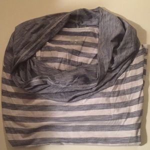Blue and white striped converse tank top